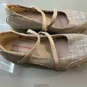 Skechers Women's Tan Mary Jane Flats